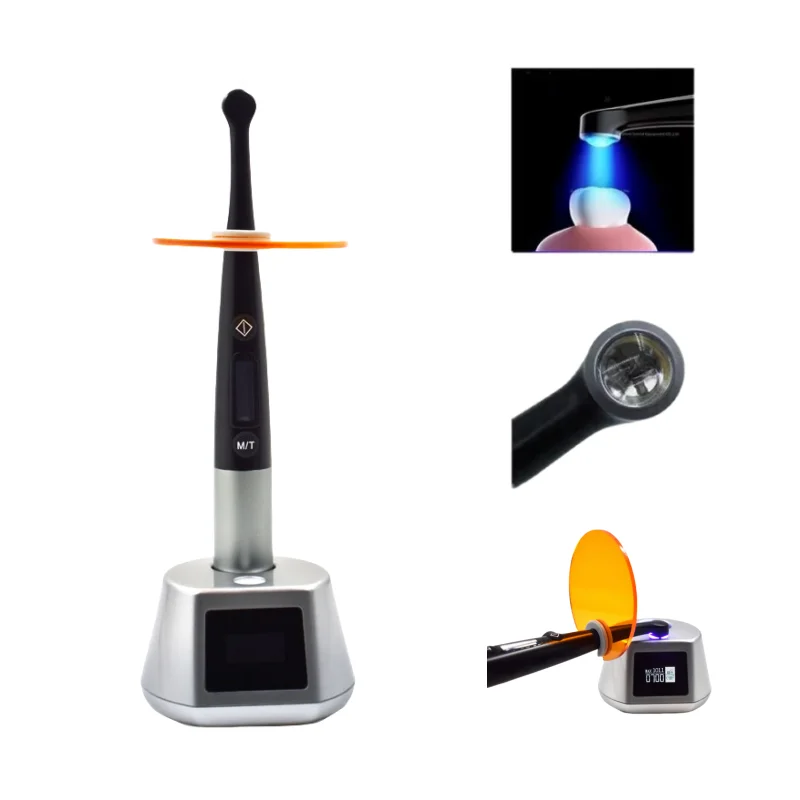 Upgrade 3000 mw/cm2 Dental Cure Lamp 1 Second High Power Curing With 7 Mode Caries Detector LED Curing Light