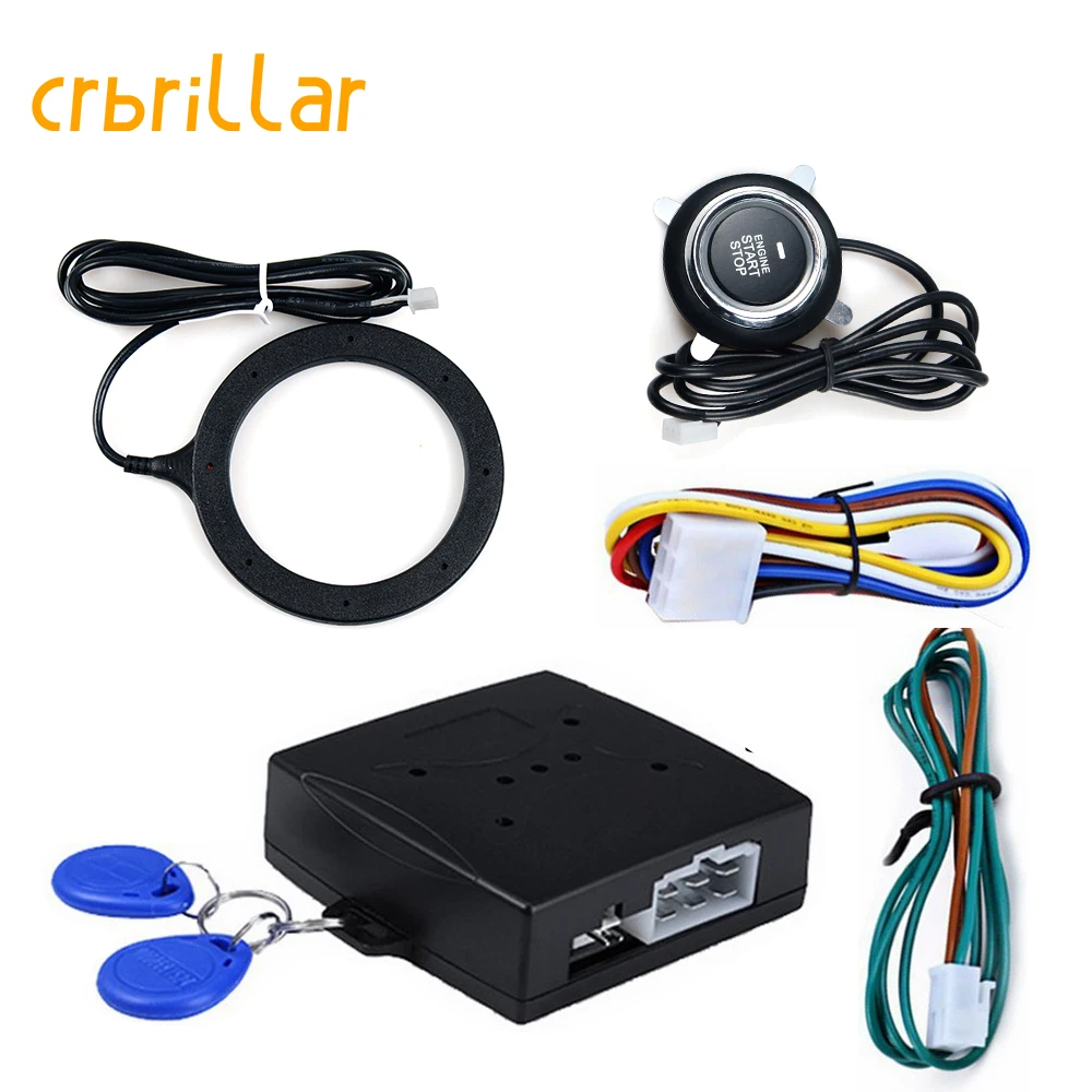 Новый замок 12 В, кнопочный переключатель зажигания, система безопасности, Автомобильная сигнализация