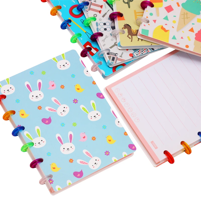 A6 100g Writing Paper Disc Binding Refill Paper 60 Sheets Inner Pages For Student Planner