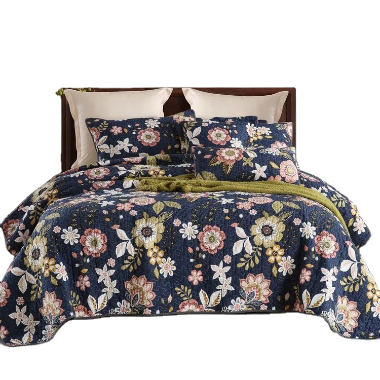 OEM завод лоскутное постельное белье комплект натурального стеганого покрывала хлопковый матрас