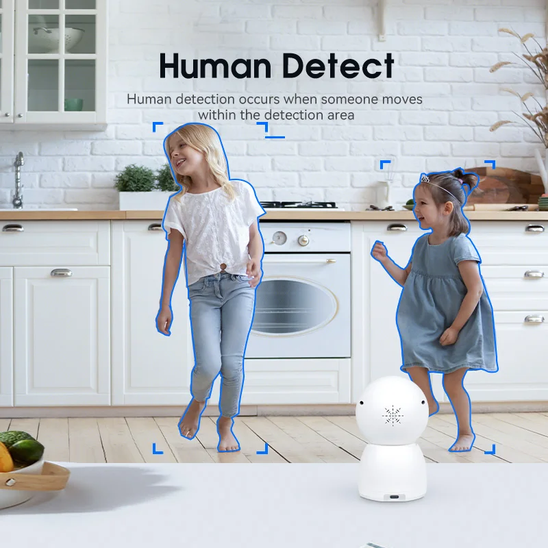 Anywii BestTwo-way Audio wifi security camera AI Human Detection Indoor Dual Lens Wifi Camera