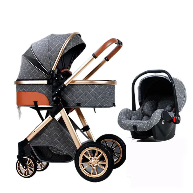 2023 TOP Sale Baby Stroller Easy to Folding  Stroller Travel Baby 3 in 1 Cotton for 6 Months to 3 Years Coches Para Bebes