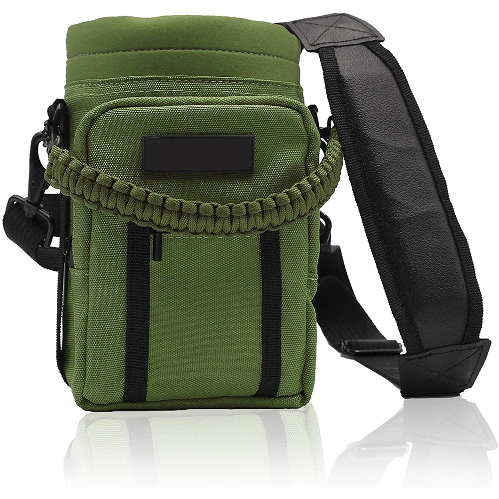 Water Bottle Holder Carrier with Strap And Neoprene Insulated Water Bottle Bag, Crossbody Flask Sleeve,Shoulder Sling Jug Bag