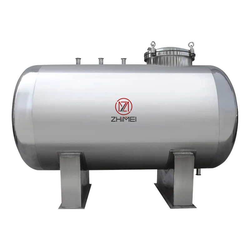 Horizontal Tank Shampoo Liquid Soap Detergent Stainless Steel Tank Perfume Storage Vessel Cosmetic Storage Container