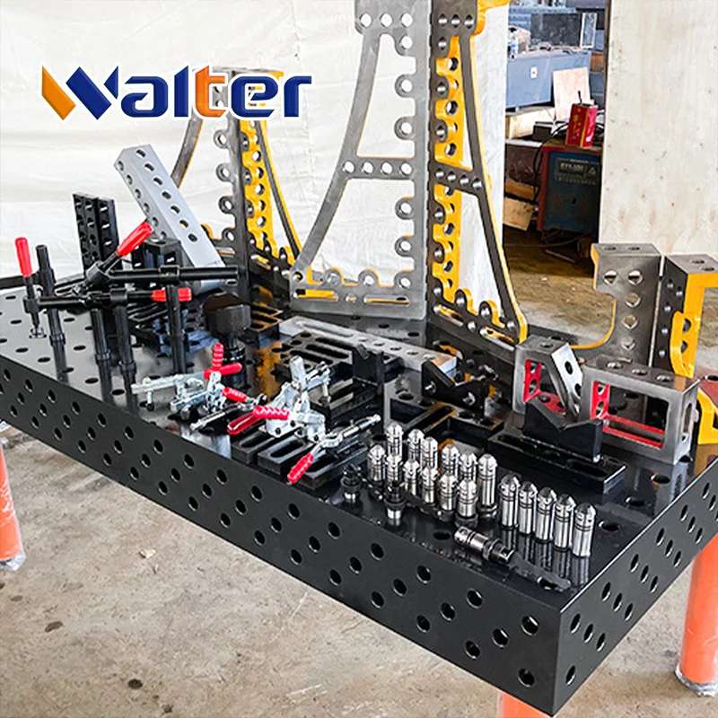 3D welding table  fixture system with fixture jigs stops supports accessories stock manufacturer ISO CE OEM 3D welding table