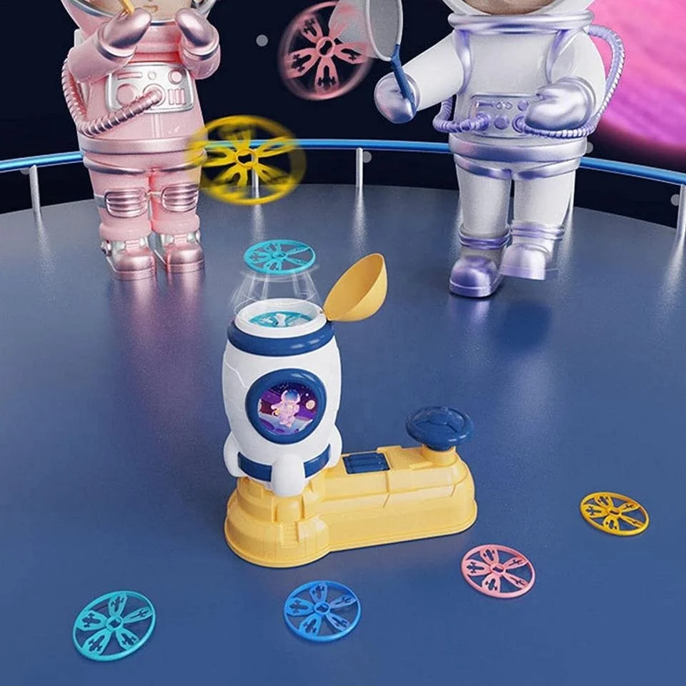Поступление игрушек уличная летающая тарелка игрушка НЛО с ловкой сетки детский летающий диск пусковое устройство набор педалью