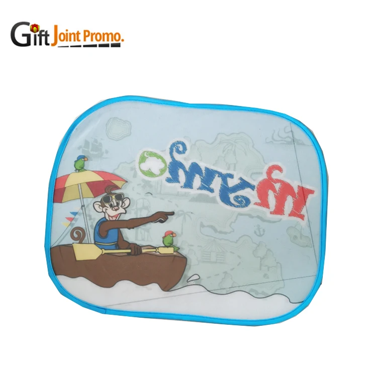 Недорогая печать логотипа прекрасный детский автомобиль лобовое стекло Солнцезащитный козырек с сумкой для хранения