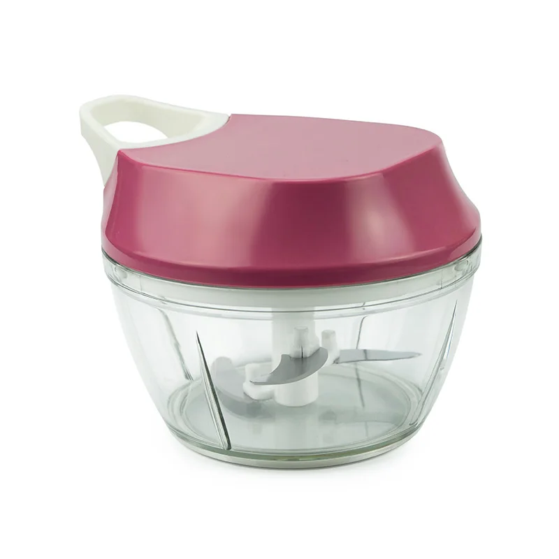 Multifunction Mini Quickpush Handheld Onion Slicer Compact Processor Swift Vegetable Hand Cutter Manual Food Chopper