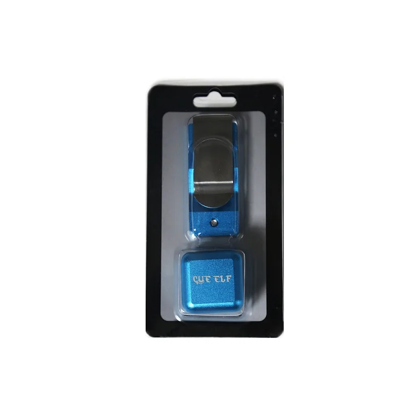 Cueelf superior quality blue magnetic pool  chalk holder clip for pool cue tips portable billiards/snooker chalk holder