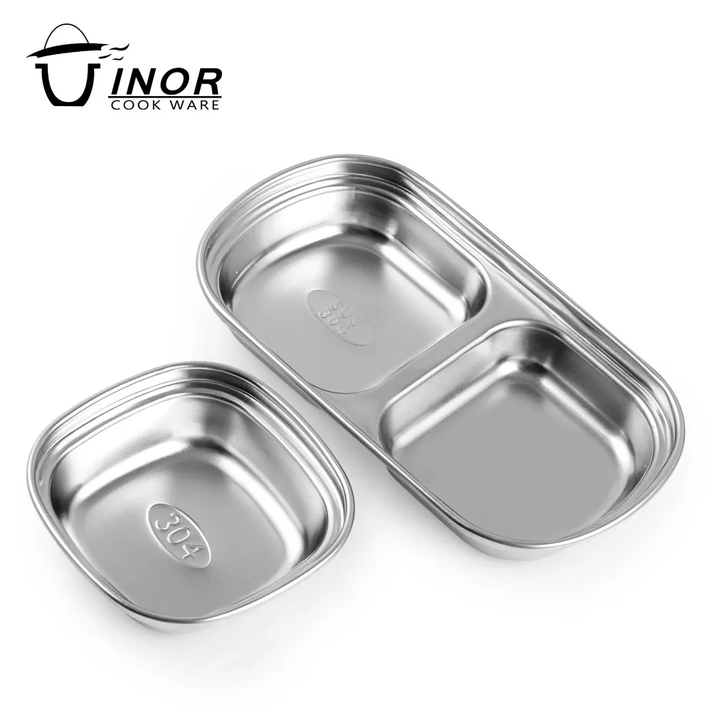 stainless steel dinner plate soy sauce dish for wholesale