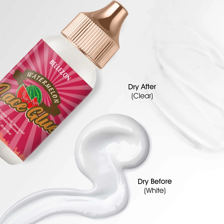 Bellezon Lace Glue Waterproof Sweat Resistant Watermelon Scent Super Hold Lace Glue Adhesive