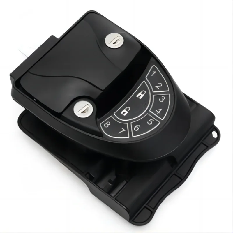 Black Backlit Keypad Handle Deadbolt RV Keyless Entry Door Lock For RVs