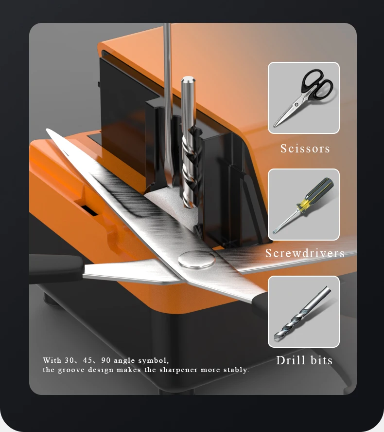 2024 New Multifunctional Household Grinder Scissors Sharpeners Kitchen Knives Sharpening Tool Electric Knife Sharpener 220V