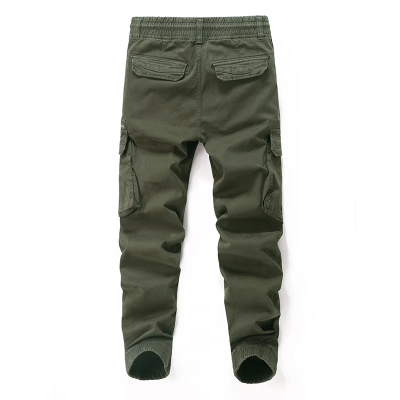 BAWANGCHENG 2023 man fashion elastic waist tactical joggers military pants techwear pantalon outdoor  plus size cargo pants