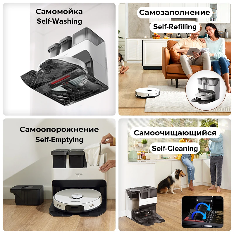 Roborock S7 Pro Ultra Robot Vacuum Cleaner with Auto Empty Wash Fill Dock 5100Pa Suction Power LDS Navigation Sonic Mopping