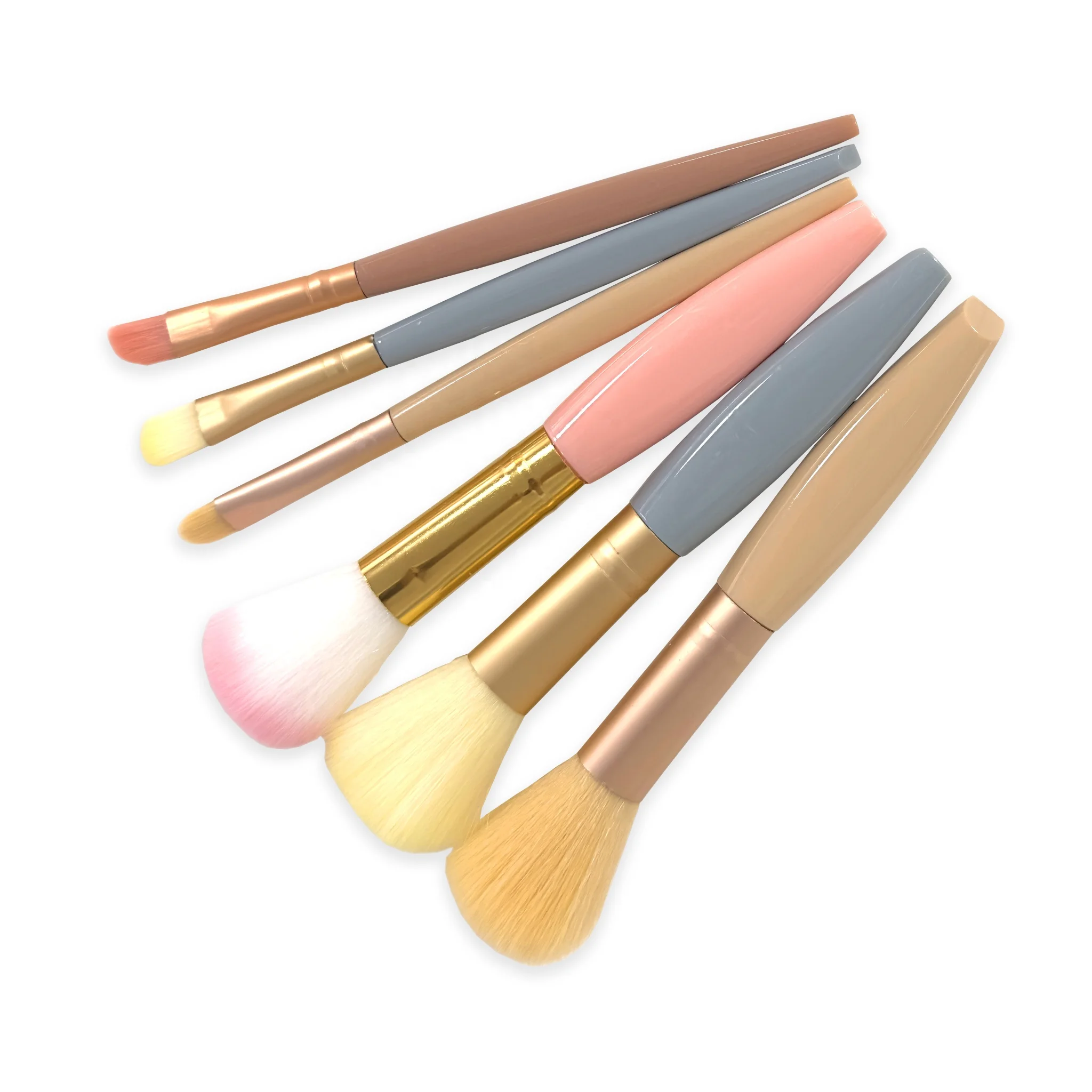 2023 New Style Cheap Price Supplier Mini Travel Size Makeup Brushes Custom Logo Beauty Brush Set with Mirror Cosmetic Box