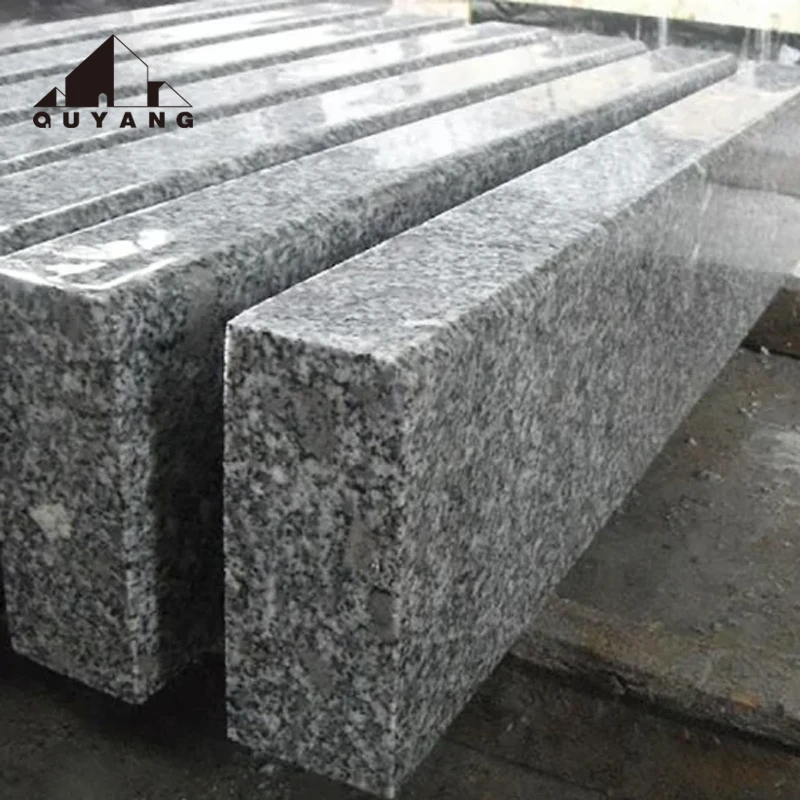 QUYANG Wholesale Price China Red Grey Granite Kerbstone Curbstone Paving Stone Kerb Stone