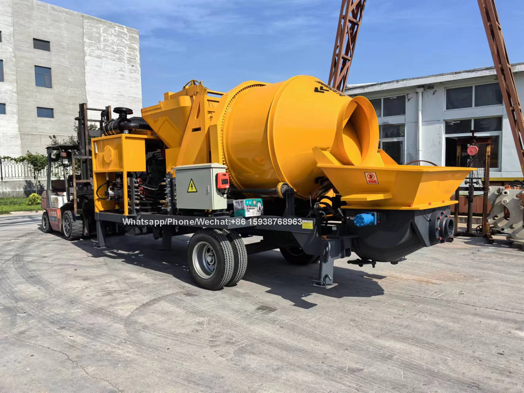 Diesel Concrete Mixer with Pump Machine Concrete Mixer Pump Trailer Concrete Pumps Machine