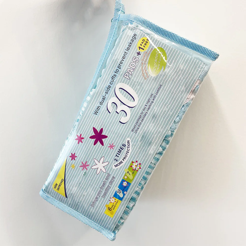 Factory Wholesale ladies pads Feminine Sanitary Products Travel Pack Heavy Flow Sanitary Napkins