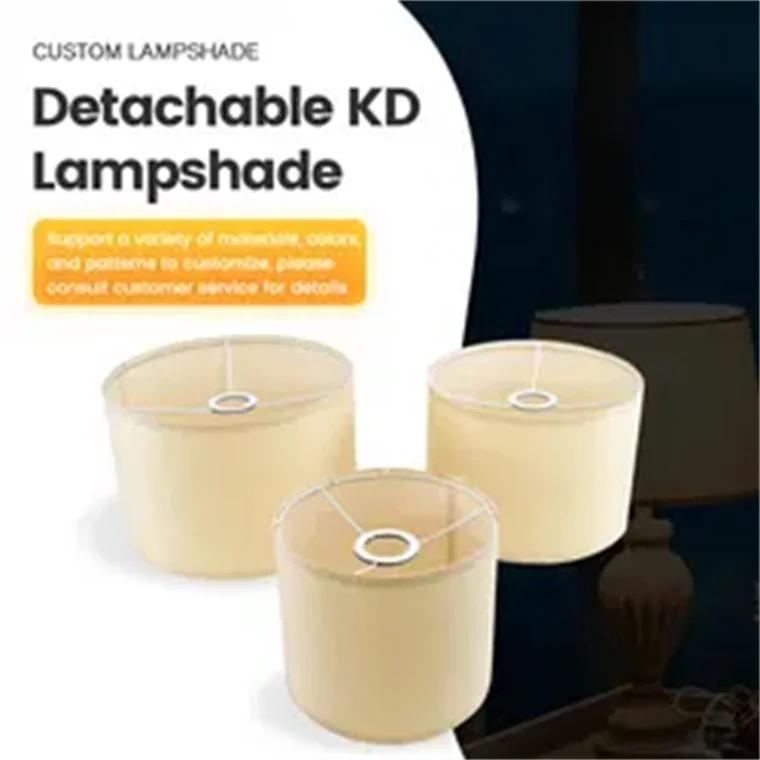 Classic Retro Linen Table Lamp Floor Lamp Fabric Lampshade Lampshade Flower Lampshade