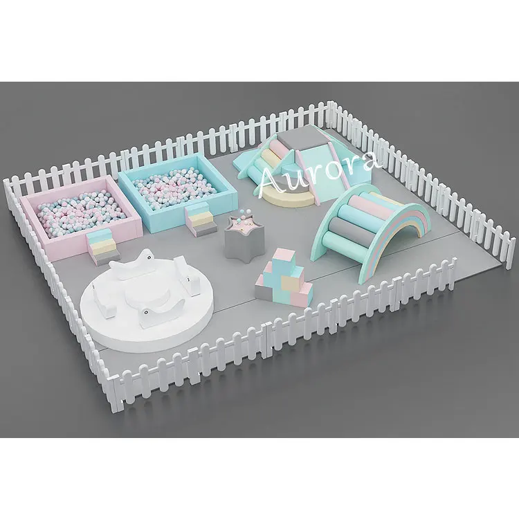 kids soft play bridge outdoor inflatable white bounce house with round ball pit soft play sets kids playground