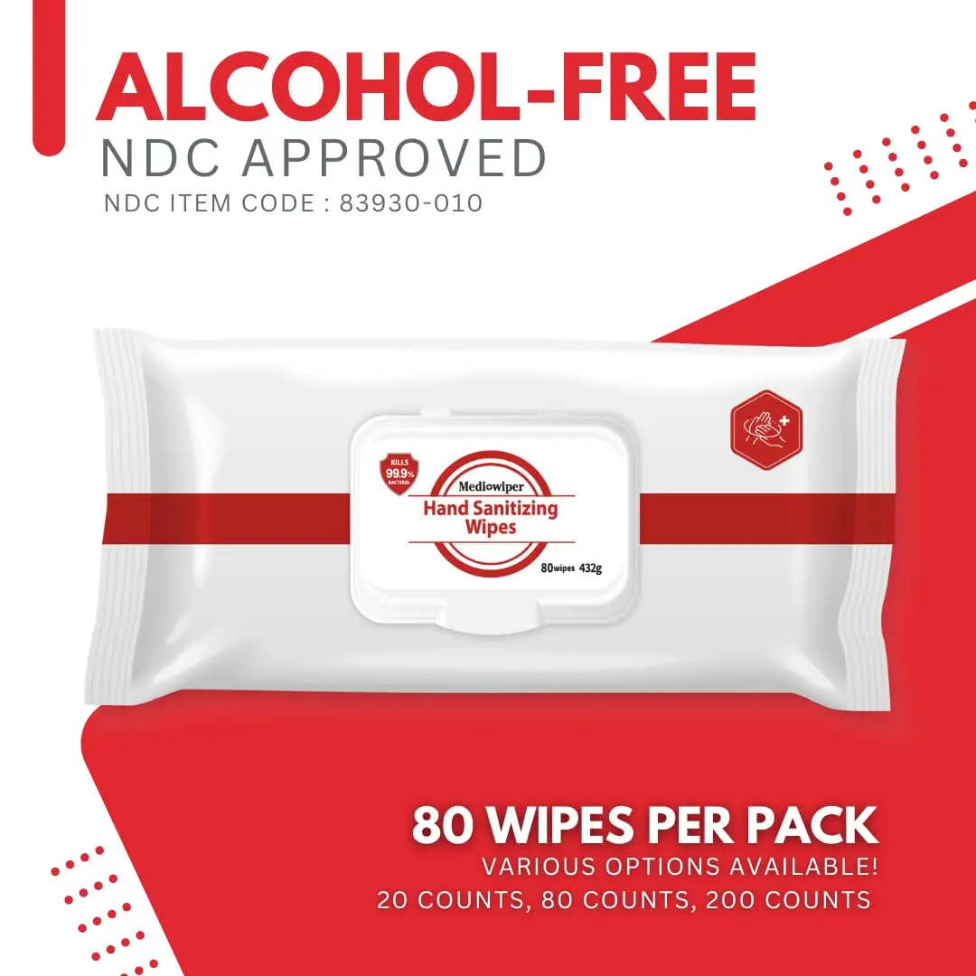 Wholesale Refreshing Wet Wipes Alcohol-Free Hand Wipes Sanitizer Wet Tissue Household Disinfecting Wipes for All Purpose