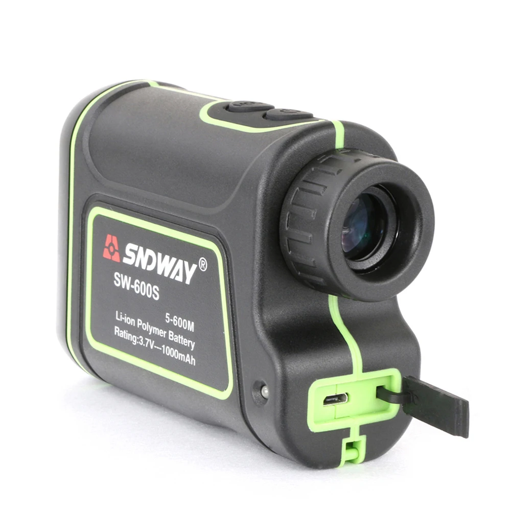 SNDWAY Golf Laser Rangefinder Tape Distance Meter Hunting Monocular Telescope Trena Laser Range Finder Measure 600M SW-600S