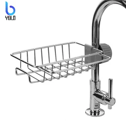 Wholesale Stainless Steel Kitchen Sink Organizer Sink Caddy Faucet Sponge Towel Drying Rack Holder