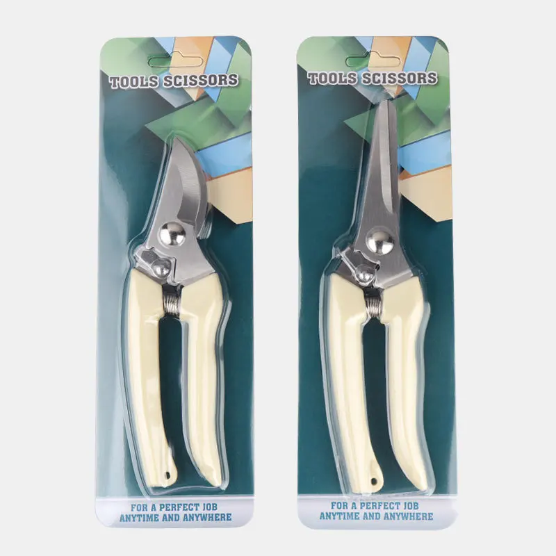 Garden Pruning Shear Stainless Steel Scissors Gardening Plant Scissor Branch Hands Pruner Trimmer Tool For Tree Flowers Trimming