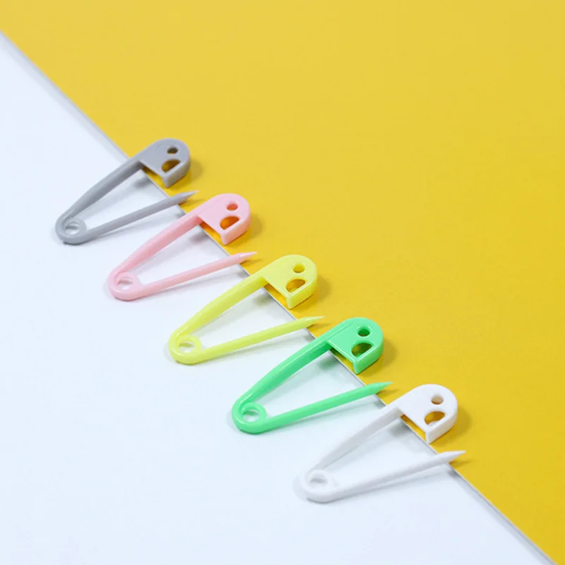 Wholesale 23mm plastic colorful safety pin for garment
