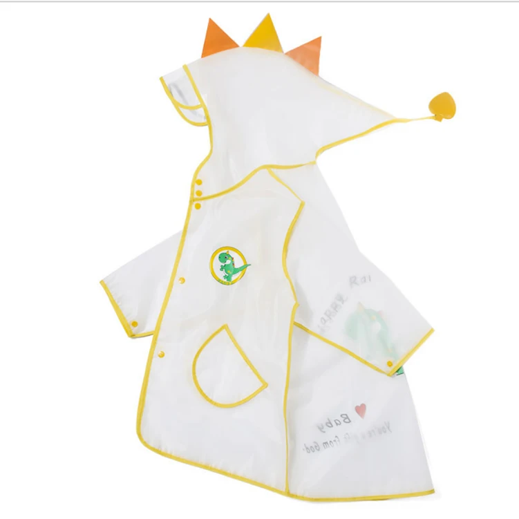 
clear kid raincoat transparent school children Raincoat Portable Rainsuit Student Waterproof Cloth rain coat wholesale 