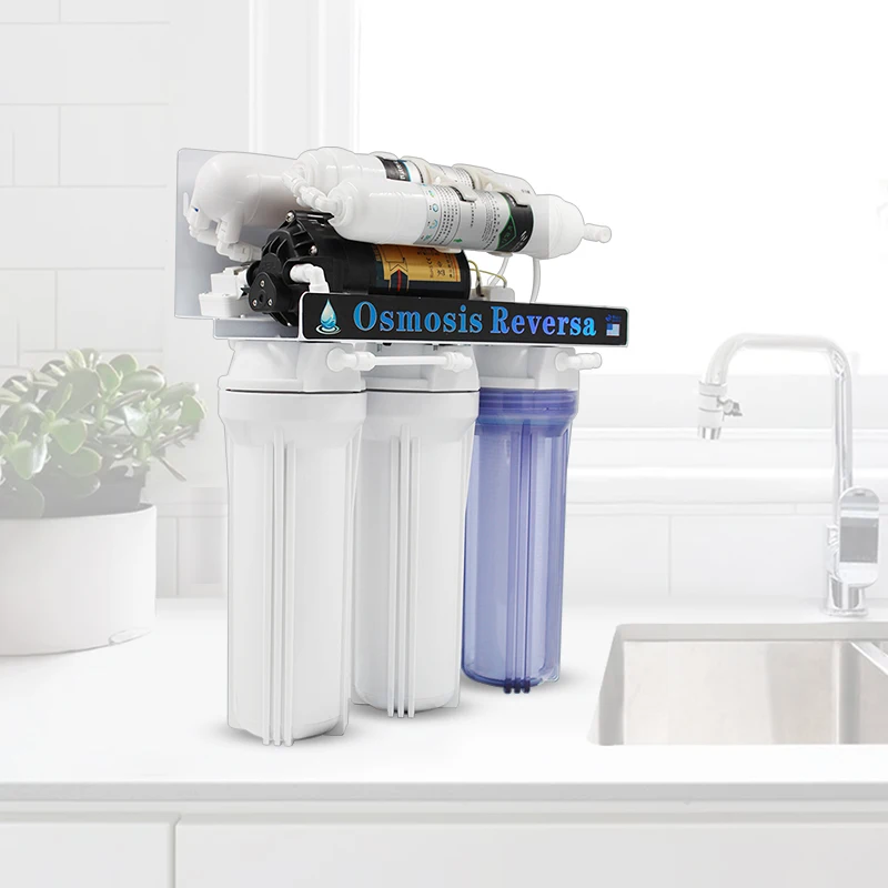 
Profaisional Tap Water Reverse Osmosis Kit Ro Water Dispenser System Branded 6 Stages Coverd Parts Water Filter 