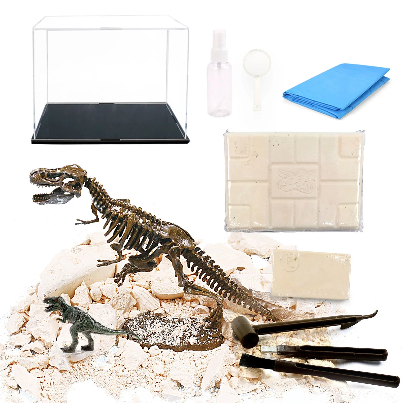Kidewan Dinosaurios Toys Fossils Mining Kit Kids Sciecnce Educational Dino Dinosaur Toys For Kids Dinosaurios Animals Game