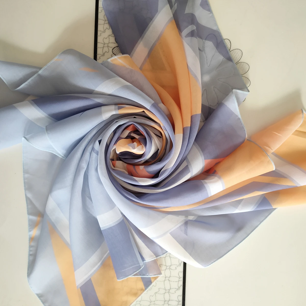 custom digital printing tudung bawal bidang 45 muslim women cotton voile square scarf ready stock