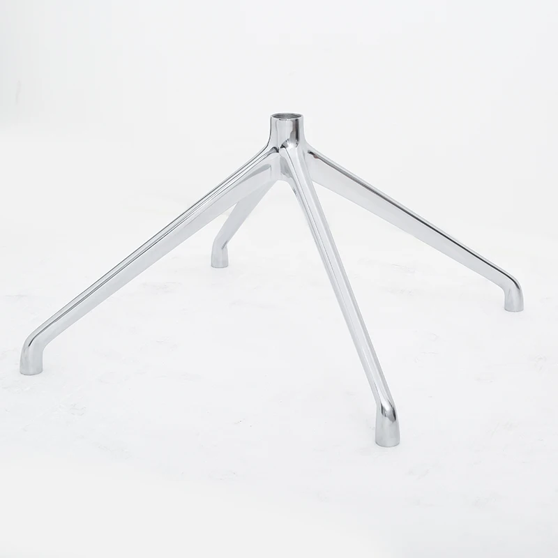 Поставка Профессионального литого под давлением алюминия, 4 звезды, металлический полированный поворотный стул для офисной мебели