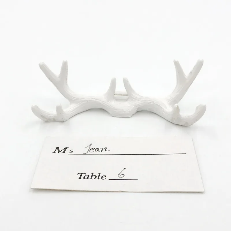 Wholesales Creative Design Antler Place Card/Photo Holder Rustic Wedding Favors Natural Themed Party Decor Name Card Holders