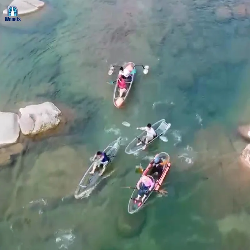 Wholesale Price Clear Kayak Boat Canoe Kayak Fishing Boat 2 People Transparent Kayak
