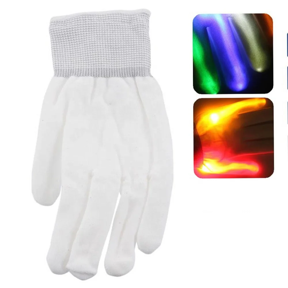 Cheap Festival Party LED Flashing Gloves Colorful Rave Led Finger Light Gloves Kids for Neon Party