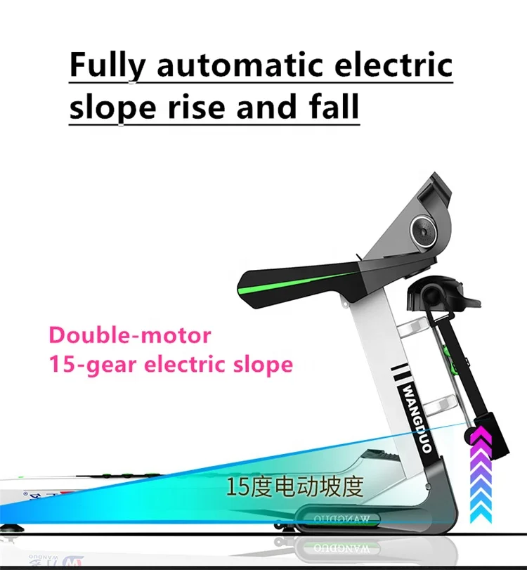 2024 New 10.1 TFT Electric Slope Fitness Running Machine Treadmill