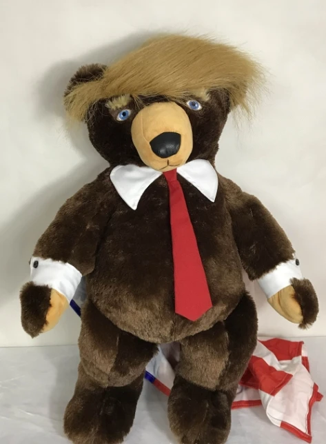 35cm Large American Teddy Bear Plush Toy Doll Bear Funny Gift Cute Patriotic Gift Wholesale in Stock