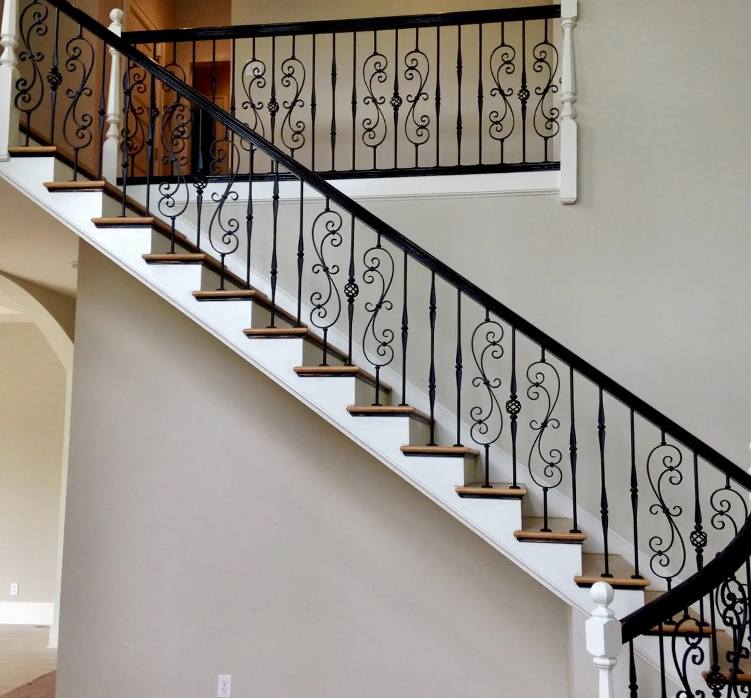 outdoor wrought iron railings for indoor metal balustrades design terrace glass railing stair designs