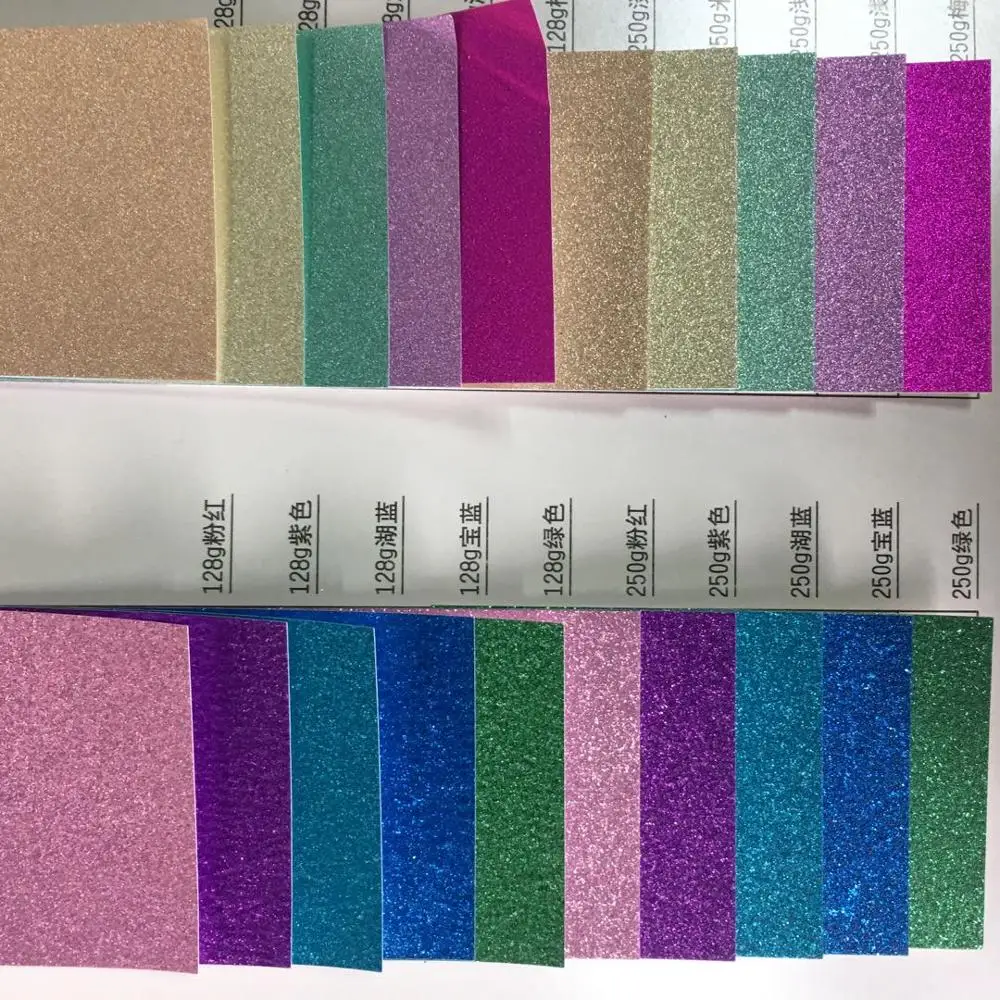 Custom Wrapping Paper Glitter Cardstock