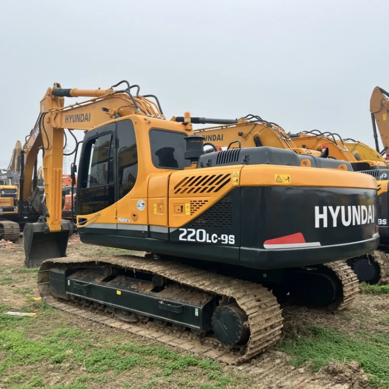 Подержанный низкочасовой гусеничный R220LC-9S Hyundai для экскаватора мощный экскаватор R220LC R220 220 20 тонн