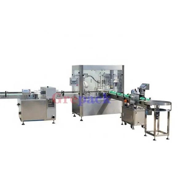10ml 50ml Pharmaceutical Chemical Medicine Vials Small Spray Pump Bottle Filling Capping Labeling Machine