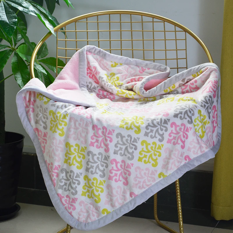 Best Selling Printed Double Sided Throw Coral Fleece Blanket Flannel Blanket