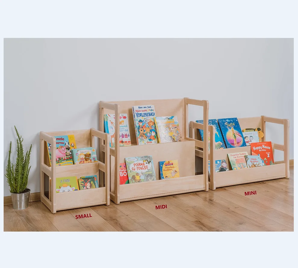 Small Size Wooden Bookshelf Kids Room Modern Design Kids Bookshelf Storage