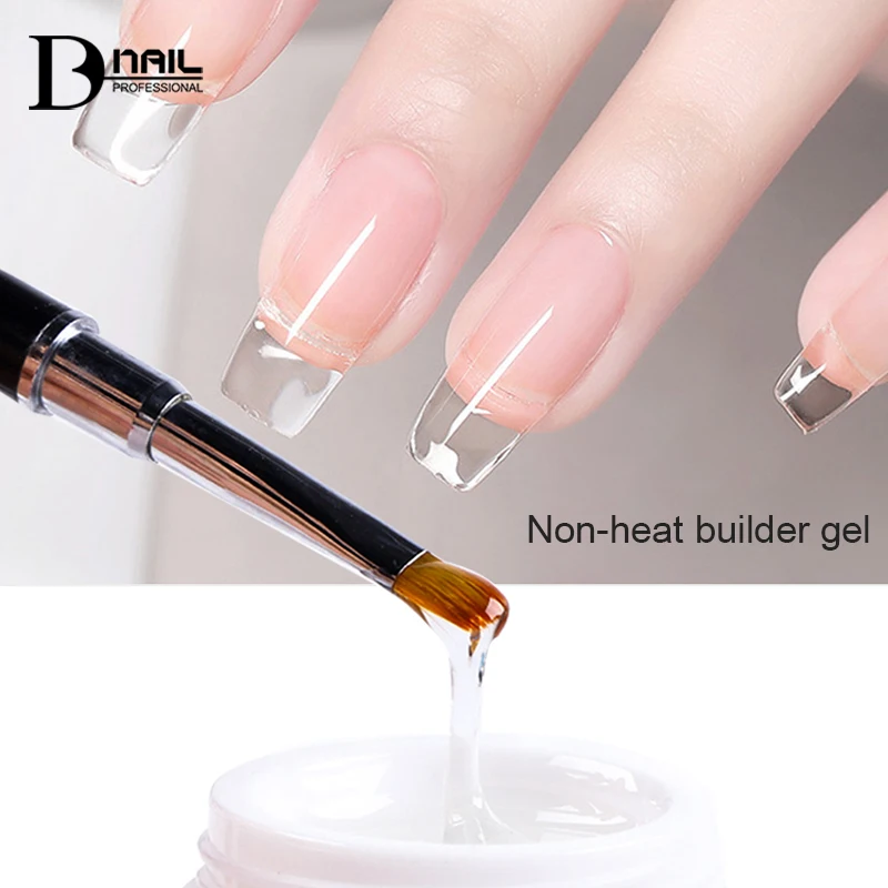 ICE NOVA Non-Heat Gel Builder 15ml Private Label No Heat Brush Sculpting Colors Poly Liquid Extension Gel