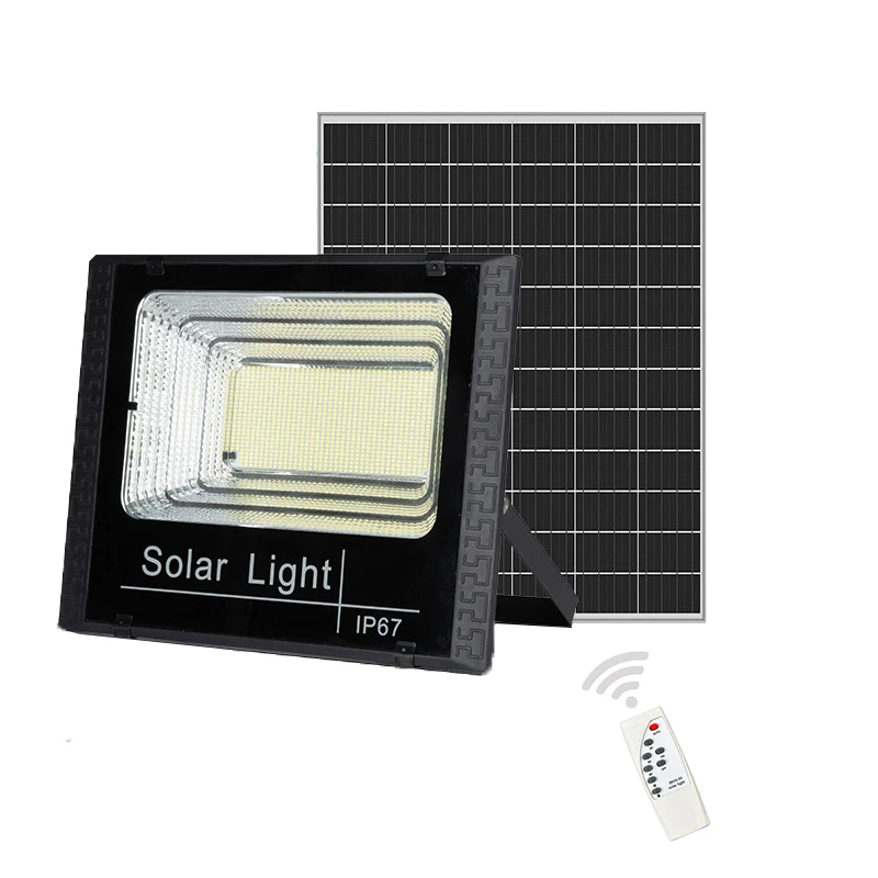IP65 Waterproof Remote Control solar floodlight 25w 40w 60w 100w 200w Solar led flood light/Billboard Projector Reflector