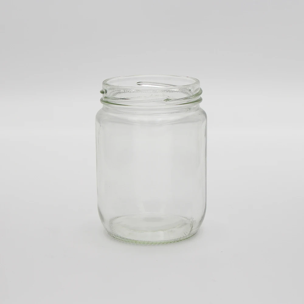 Factory direct 20ml 30m 50ml 60ml 100ml 250ml clear  glass  cream glass Jar with ABS cap for food or honey storage use