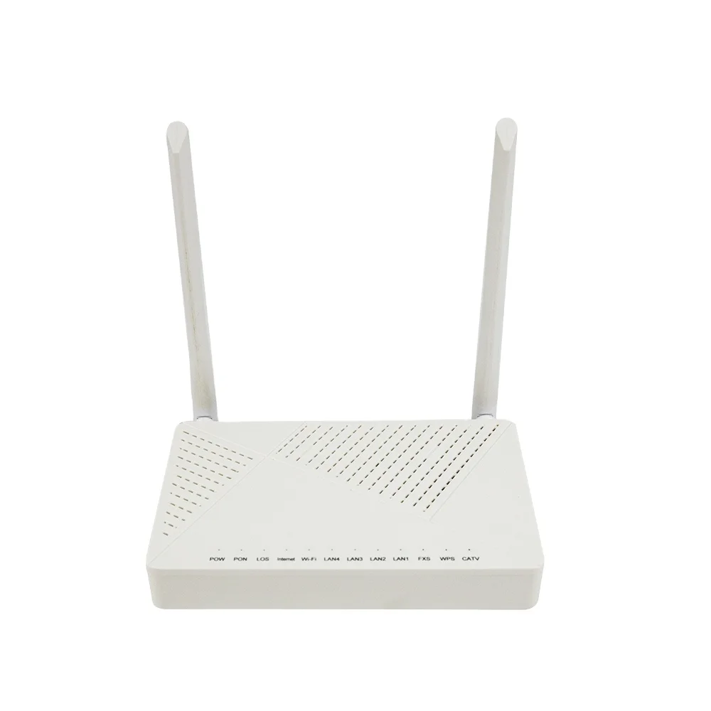 Best Cheapest Price single band wifi 2 antennas 1GE+3FE+WIFI+VOIP+USB fiber optic Xpon gpon  ONT router ONU